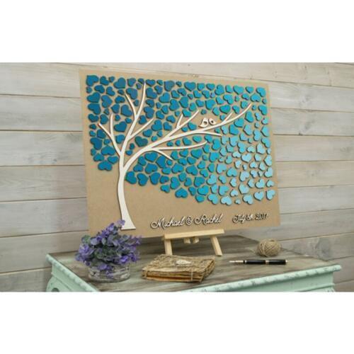 Personalised Guest Book Wedding Decoration Wedding Guest Book Rustic Tree Birds Sign In Ideas Fun Guest Book Baby Shower