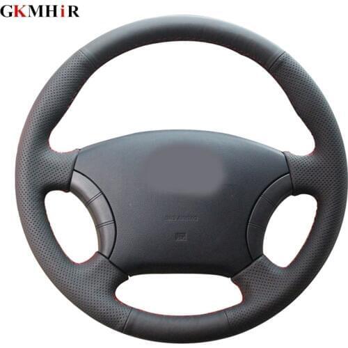 DIY Hand-stitched Black Artificial Leather Car Steering Wheel Covers For Great Wall Haval Hover H3 H5 Wingle 3 Wingle 5