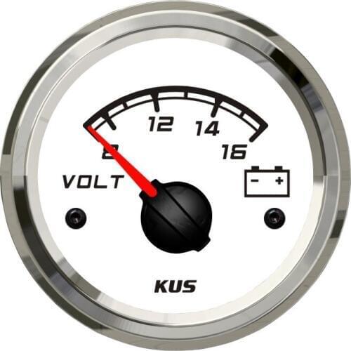 KUS 52mm voltmeter voltage gauge 12V 8-16V