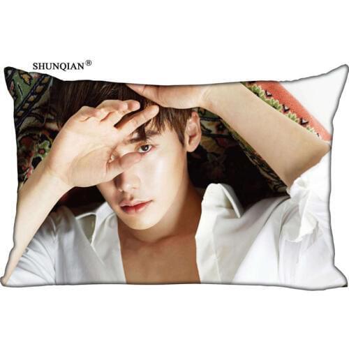 Hot Nice Lee JongSuk Rectangle Pillowcase Zipper Wedding For Bathroom Pillow Cover Custom Pillow Case 612