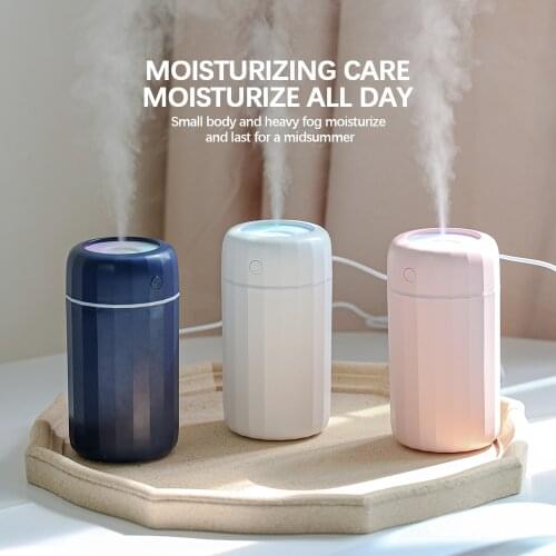 Car Mini Humidifier With Colorful Light Auto Portable Air Humidifier Ultrasonic Spray Diffuser For Vehicle Suv Office Bedroom