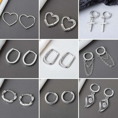 Minimalist Gold Silver Color Large Circle Geometric Round Heart Big Earring for Women Girl Wedding Party Jewelry Ear Cuff Gifts