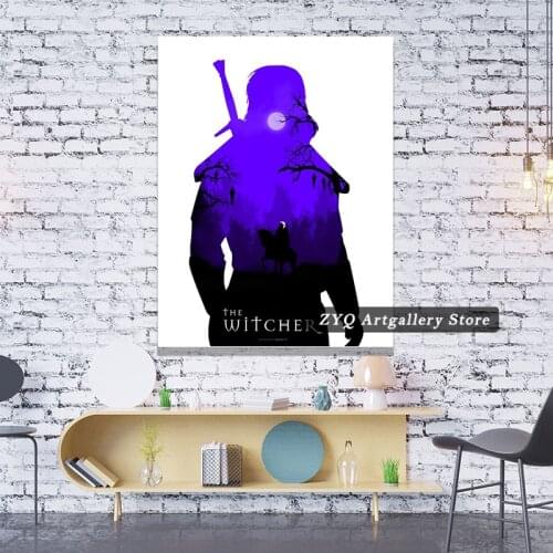 The Witcher Minimalist Poster Art Picture Prints Home Decor Wall Canvas Painting Decoration For Living Room Abstract
