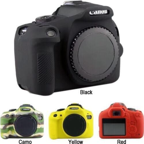 Camera Soft Silicone Rubber Skin Case for Canon Eos Rebel T6 T7 1300D 1500D