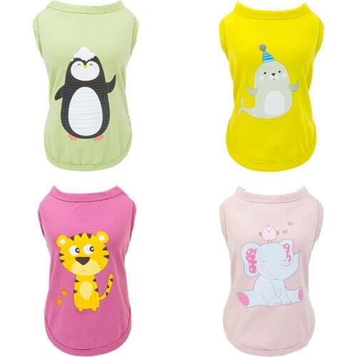 Cheap Pet Dog Clothes for Dogs Shirt Vest Summer Puppy Pet Clothes Cotton Dog Clothing for Small Medium Dogs Chihuahua Yorkshire