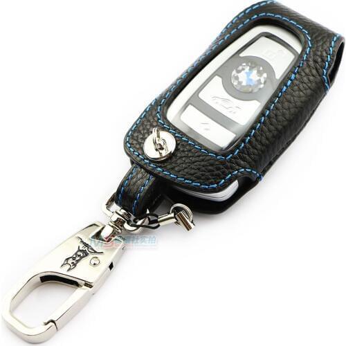New arrival ADDAN Genuine Leather Car Key Fob Cover Key case wallet for BMW X3 2 3 3GT 4 5 5GT 6 7 Series auto accessories
