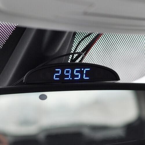 New Car Electronic Clock Luminous Digital LED Interior Meter Voltmeter Gauge Portable Accessory Monitor Instrument