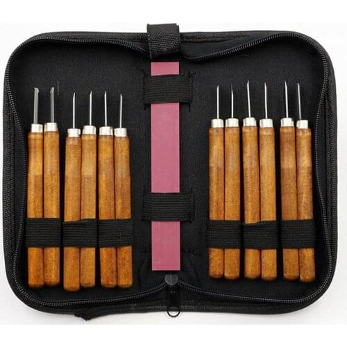 Professional Wood Carving Chisel Knife Hand Tool Set For Basic Detailed Carving Woodworkers Gouges DIY Carving Woodworking Tools