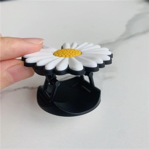 Flower Daisy Expanding Stand Mount Phone Socket Fold Mobile Smartphones Pocket Desktop Bracket Phone Stand Holder
