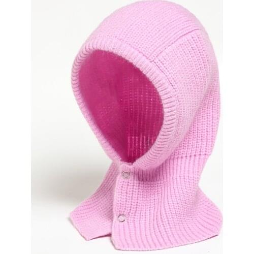 New 2021 Knitted Cotton Women Cap Scarf Luxury Winter Warm Outdoor Unisex Men Solid Ring Scarves Magic Snood Hat Collar Bufanda