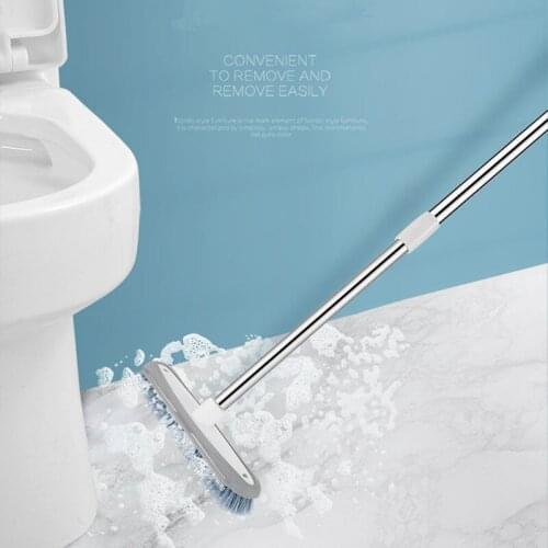 Long Handle Floor Washing Brush Household Scrub Bristle Telescopic Adjustable Cleaning Brushes Multifunction Bathroom Clean Tool