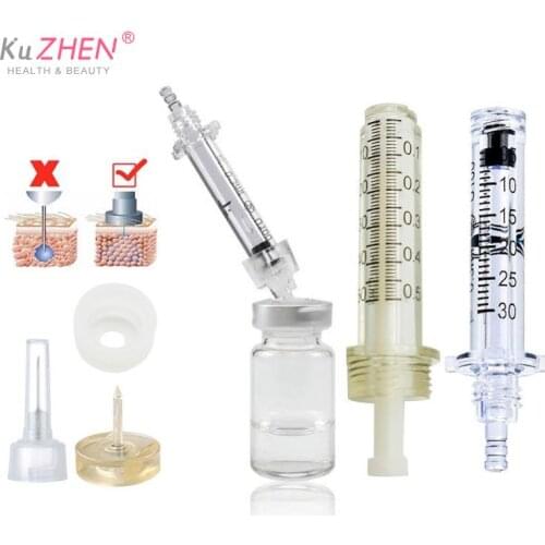 Syringe Ampoule Head And Needle For Hyaluron Acid Pen Mesotherapy Gun Anti Wrinkle Lifting Lip Face Beauty Injector 0.3/0.5mm