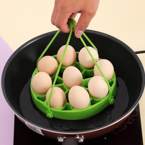 Silicone Egg Steamer Rack Multifunctional Steamed Egg Tray Stand Cooker Kitchen Tools