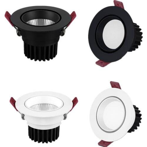 Dimmable AC110-240V LED Bedroom Downlight Living Room Aisle Spotlight Lighting 5W 7W 9W 12W 15W 18W Factory Shipment