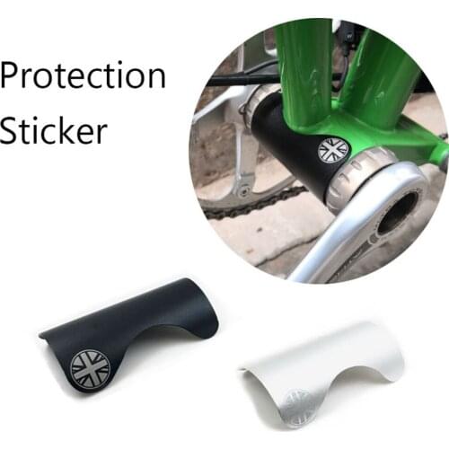 Alloy Bicycle Frame Protector Pads Folding Bike Bottom Bracket Bb Sticker Protect Pad Guard Outdoor Cycling Accessories