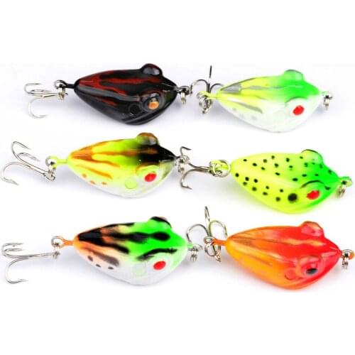 1Pcs Hard Plastic Insect Frog Lure 4cm 6g Fishing Bait Artificial swim Bait Topwater Bass Fishing Lures Pesca DW1267