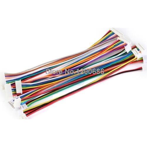 10pieces 7 Pin JST ZH 1.5 ZH1.5 1.5mm Female Female Double Connector with Flat Cable 150MM Same direction