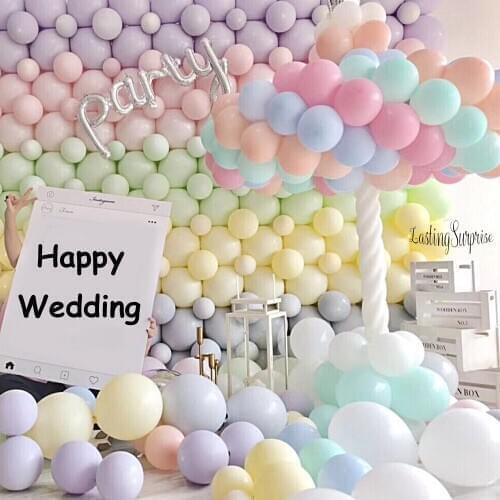 100pcs 5Inch Candy Macaron Latex Thickening Balloons For Happy Birthday Party Decorations Wedding Decorations Toys For Children