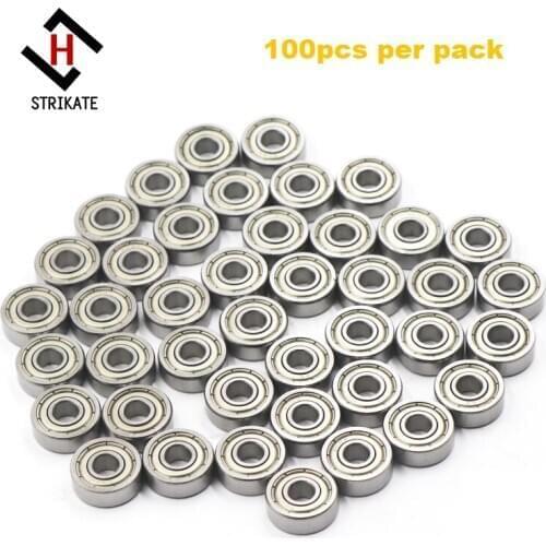 100pcs per pack ABEC-11 Speed 608 Sliver Bearing for skateboard or roller skate Oil Environmental protection bearing