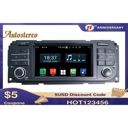 128GB Android 10.0 Car DVD Player Multimedia Player GPS Navigation For JEEP Grand Cherokee 1999-2004 Radio Auto Stereo Head Unit