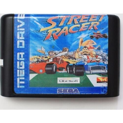 Street Racer 16 bit MD Game Card For Sega Mega Drive For Genesis
