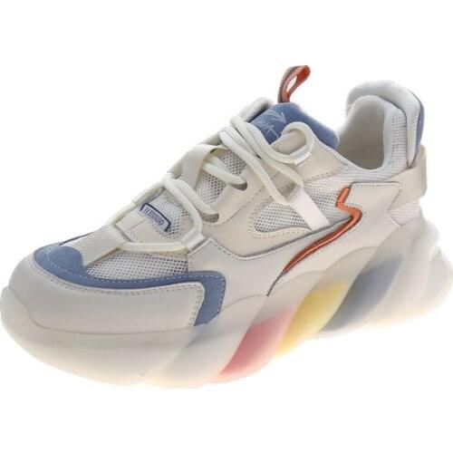 2021 Rainbow Bottom Running Shoes Womens Sneakers Shoes 35-40
