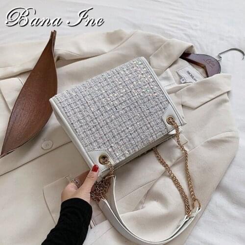2021 New Shoulder Bag Lady Messenger Bag Fashion Female Bag Chain Bag Sequined Female Bag Luxury Designer Female Bag
