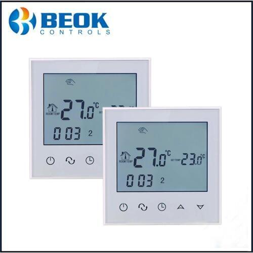 2pcs TDS21-WP Digital Temperature Controller weekly programmable For 3A Water heating floor thermostat AC200-230V