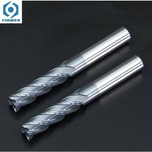 3PC End mill Alloy Carbide Tungsten Steel Milling Cutter End Mill HRC50 4 Flute 4mm 6mm 8mm 10mm 12mm Metal Cutter Milling Tools