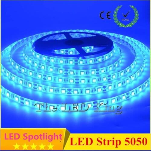 5M LED strip 5050 IP65 Waterproof 60LED/M DC12V Flexible LED Light Strip RGB Warm Cool White led ruban luces led tiras