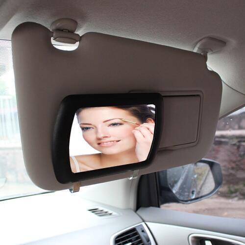 2018 New Car Makeup Sun-shading Cosmetic Mirror Car Sun Visor Mirror Makeup Mirror Practical Car Supplies Decorative