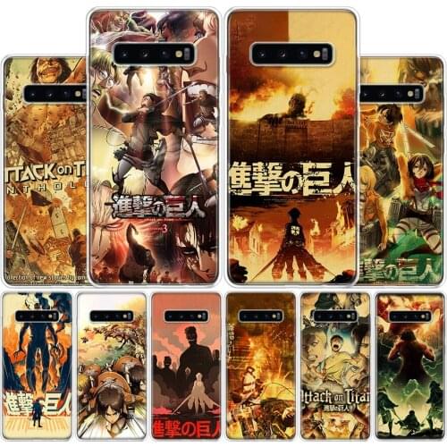 Attack on Titan poster Phone Case For Samsung Galaxy A51 A71 A50S A30S A10 A20E A40 A70 M30S A01 A21 A6 A7 A8 A9 Plus + Cover