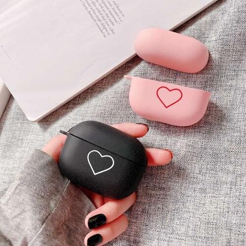 For VIVO TWS 2E Case love heart Gradient Matte Anti-fall Earphone Case For vivoTWS2e Cover Hard Plastic Charging Box Accessories