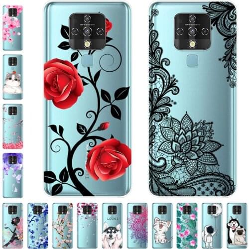 For Tecno Camon 16 Pro Case TPU Silicone Soft Cartoon Clear Case for Tecno Camon 16 Premier Pro SE Phone Cover Transparent Coque