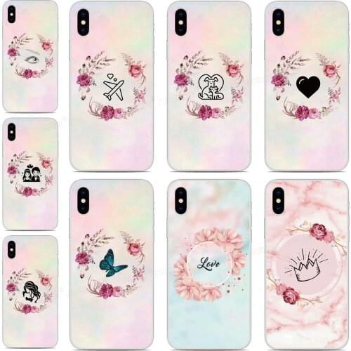 Printed Floral Garland Cover For Vsmart Active 1 Plus Star 3 JOY 4 Live BQ Aquaris X2 X Pro U U2 Lite V VS Phone Case Fundas