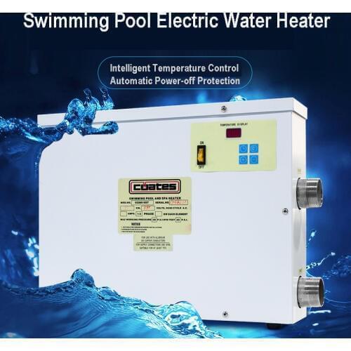 5.5KW 220V Water Electric Heater Digital Thermostat Swimming Pool & SPA Hot Tub Pool Heating Equipment for Winter Swimming