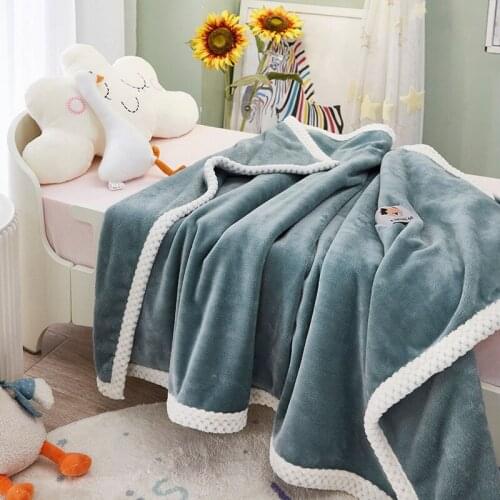 Children Cloud Mink Velvet Leisure Patch Blanket Baby Nursery Cartoon Cartoon Air-conditioned Small Blanket Knee Blanket