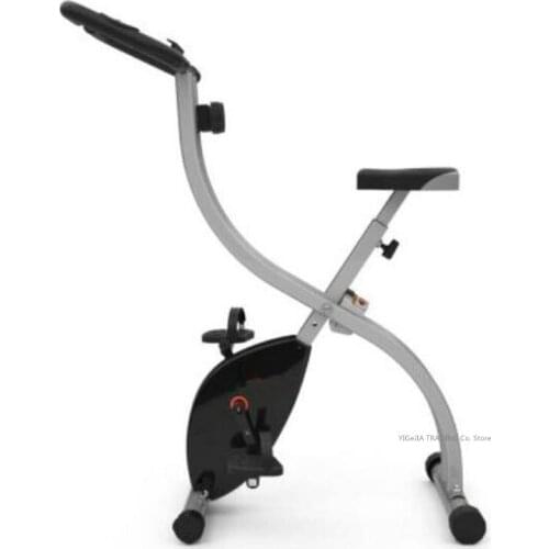 Home Folding Exercise Bike, Upright Bike with Magnetic Tension and Pulse Grips, Foldable Magnetic Control Upright Pedal Bicycle