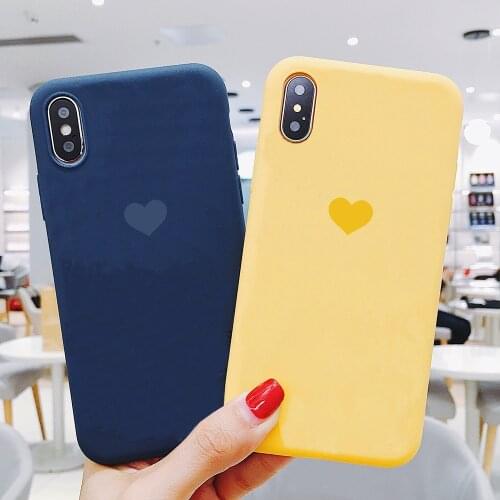 Candy Color For Huawei P20 Lite P8 P9 P10 P30 Mate 10 20 30 Pro Lite 2017 Y6 Y7 Pro 2019 Y9 2018 TPU Love Heart Silicone Cover