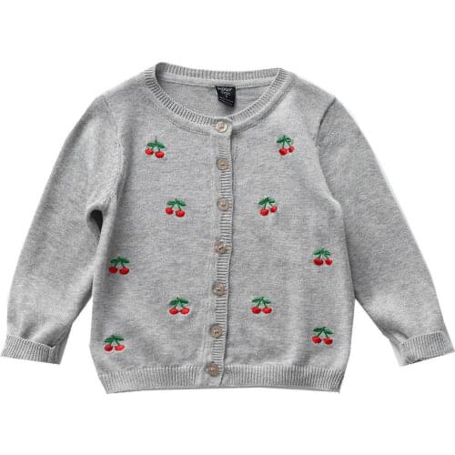 2021 Girls Outerwear Jacket Children Cardigan Sweater 100% Cotton White Pink Coat For 1 2 3 4 6 8 10 12 Years Old RKC175002