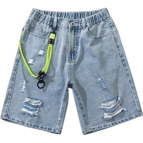 Summer Mens Big Size Shorts 2021 New Mens Casual Thin Denim Shorts Straight Stretch Brand Jeans 5XL Men Designer Jeans