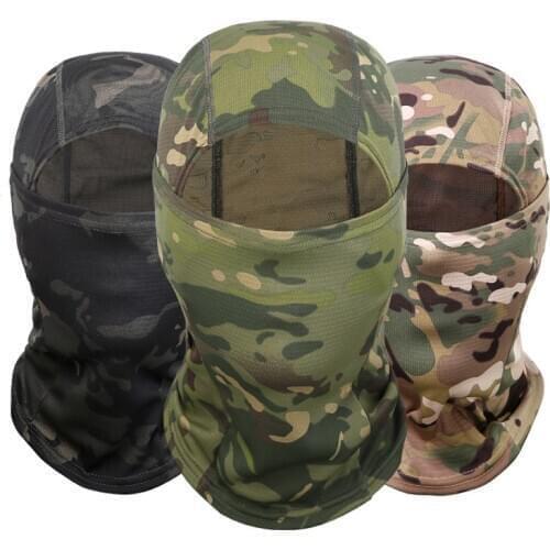 Tactical Camouflage Balaclava Full Face Mask CS Wargame Army Hunting Cycling Sports Helmet Liner Cap Military Scarf