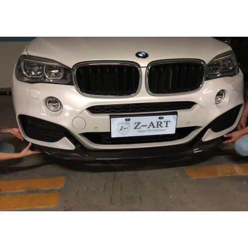 2014-2018 Z-ART X6 MP carbon fiber front lip for F16 Performance carbon fiber front spoiler for X6 M sport carbon front chin