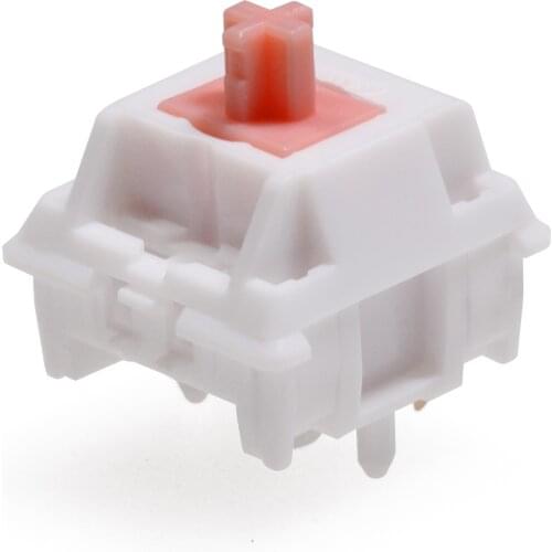 Candy Sakura Snow Switch RGB SMD Tactile 62g 65g Switches For Mechanical keyboard mx stem 5pin Gold Plated Long Spring