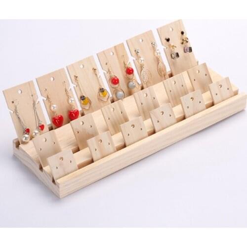 Fashion Wood Jewelry Display Necklace charms Jewelry Display Tray Pendant Earrings card style Pendant Display tag card