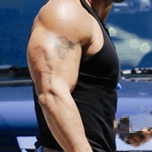 SM-Z095 Professional Waterproof Disposable Domineering Aggressive Bull Horns Temporary Tattoos Sticker Fake Tatto for Woman Men