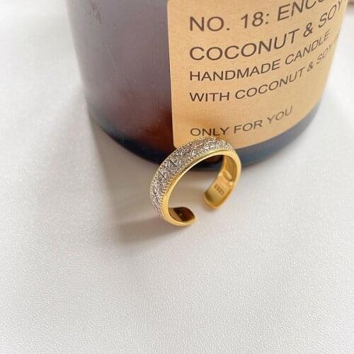 Silvology 925 Sterling Silver Antique Relief Rings Ladies X Cross Texture Vintage Luxury Womens Rings 2021 Designers Jewelry