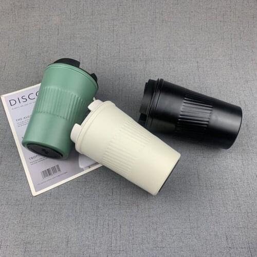 Discount!! sell!! Nordic simple fashion 304 stainless steel vacuum creative office Cup Mens and womens car coffee cup couple w