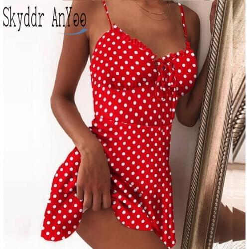 SKyddr AnYoo Summer Polka Dot Dresses