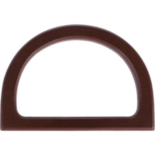 Wooden Handle Replacement DIY Handbag Purse Frame Bag Accessories 85DA